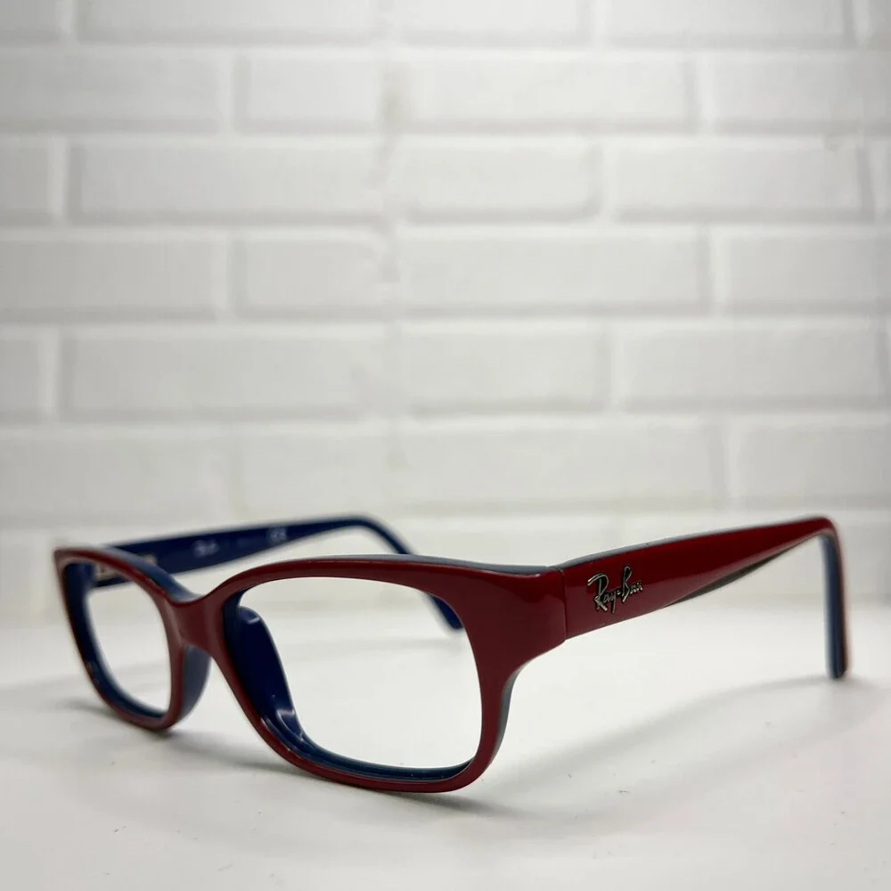 Ray-Ban Eyeglasses Frames RB1527 3577 Blue Red Rectangular 45-15-125 1135
